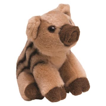 Wild zwijn jong knuffel - pluche - 13 cm - dierenknuffel, Verzenden, Nieuw