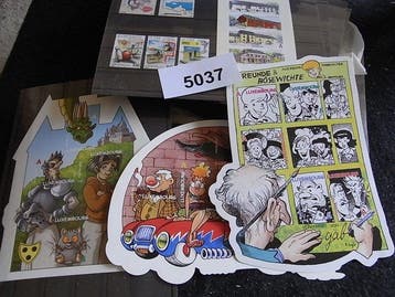 Luxemburg 2012 - Grote partij tot en met 2012 in plastic, Gestempeld