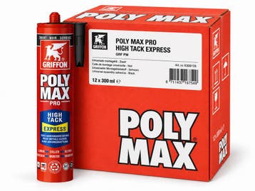 Griffon polymax hightack express 12 stuks, 435 gr, zwart,, Verzenden, Nieuw