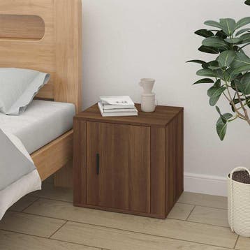 vidaXL Nachtkastje 50x39x47 cm bruin eikenkleur, Huis en Inrichting, Kasten | Overige, Verzenden, Nieuw