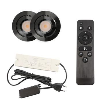 2 kantelbare veranda spots Rona, IP44, met aansluitset en, Ophalen of Verzenden, Nieuw