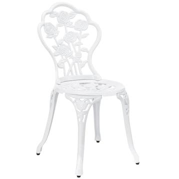 Bistroset balkonset gietijzer tuintafel en 2 tuinstoelen wit, Verzenden, Nieuw