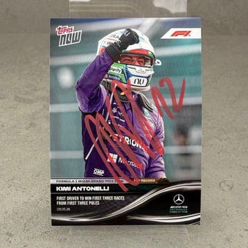 Mercedes - Topps Now - Miami GP 2026 3rd consecutive Formula, Nieuw