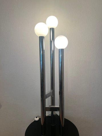 Lamp - Opaline glas, Staal