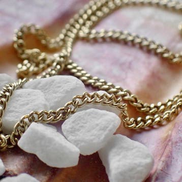 Gouden gourmetschakel ketting, Ophalen of Verzenden, Gebruikt, Overige kleuren, Goud