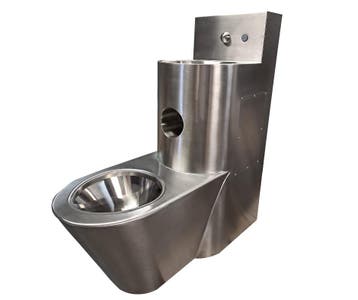 Toilet- en wastafelcombinatie RVS HorecaTraders, Verzenden, Nieuw in verpakking