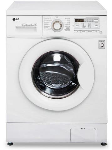 LG FH4B8TDA0 - Wasmachine - 8 kg - 1400 tpm - 6 Motion DD, Ophalen of Verzenden, Zo goed als nieuw, Voorlader, 85 tot 90 cm