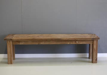 Robuuste teak bank, dingklik, Huis en Inrichting, Ophalen of Verzenden, Nieuw