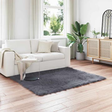 vidaXL Tapijt van imitatie TAFALLA Antracietkleurig 120 x, Huis en Inrichting, Stoffering | Tapijten en Kleden, Verzenden, Nieuw