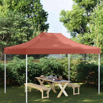 vidaXL Partytentdak 270 g/m² 4x3 m terracotta, Verzenden, Nieuw, Partytent