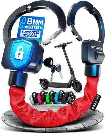 2dekans | Nextcover E-scooterslot Steel-Secure Kettingslot -, Ophalen of Verzenden, Zo goed als nieuw