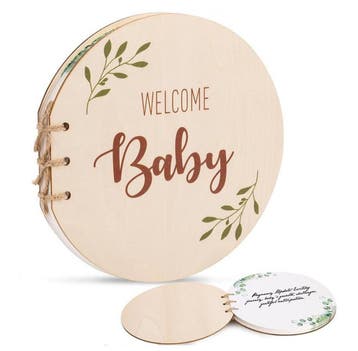 Houten ballon met de tekst Little Boy, Verzenden, Nieuw, Kraamcadeau