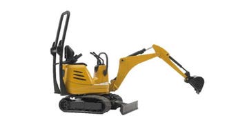 Goedkoop een Minigraafmachine huren vanaf €65,- per dag