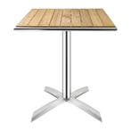 Bolero essenhouten opklapbare terrastafel vierkant 60cm, Verzenden, Nieuw in verpakking