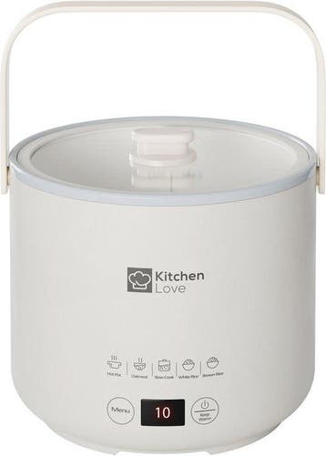 2dekans | KitchenLove Rijstkoker - 0.4L - Multicooker - Rice, Huis en Inrichting, Ophalen of Verzenden, Zo goed als nieuw