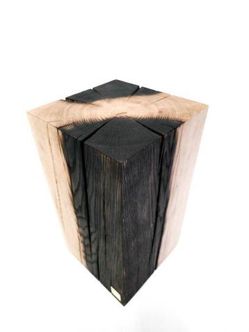 THE FOREST - Bijzettafel - Shou Sugi Ban - Eik - Handgemaakt