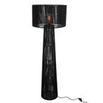 Landelijke vloerlamp zwart, Sanny, met schakelaar, Nieuw, Ophalen of Verzenden, Landelijk, Metaal
