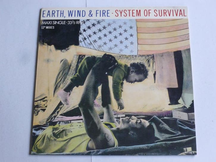 Earth, Wind & Fire - System of Survival (Maxi Single), Cd's en Dvd's, Vinyl | Pop, Zo goed als nieuw, Ophalen of Verzenden