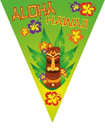 Vlaggenlijn Hawaii Tiki (5m), Ophalen of Verzenden, Nieuw
