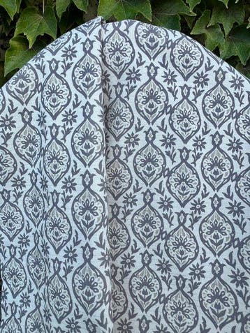 Exclusieve ikat-geprinte stof op linnen. Bekleding en