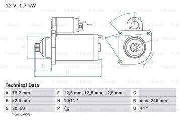 Startmotor / Starter VOLKSWAGEN MULTIVAN T5 (1.9 TDI), Ophalen of Verzenden, Nieuw