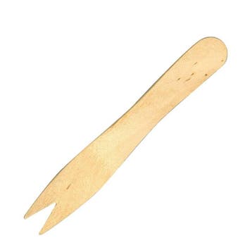 Houten frites vork | 9,5 cm, Zakelijke goederen, Horeca | Keukenapparatuur, Verzenden, Nieuw in verpakking