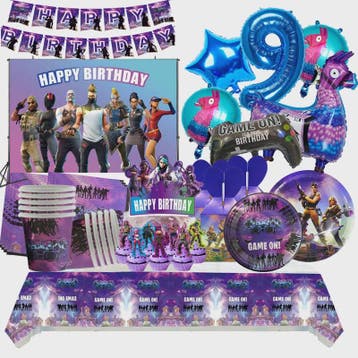 Feestdecoratie Fortnite & Llama Thema - Verjaardag, Babyborr, Verzenden, Nieuw