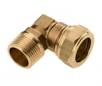 BONFIX Knel messing kniekoppeling 1/4 bu.dr. x 12 mm, Ophalen of Verzenden, Nieuw