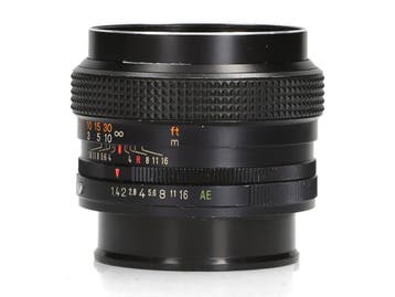 Konica Hexanon AR 50mm f/1.4 - 1 jaar garantie, Ophalen of Verzenden, Zo goed als nieuw