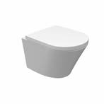 Wandcloset Wiesbaden Vesta Junior Diepspoel Rimfree Wit, Ophalen of Verzenden, Nieuw