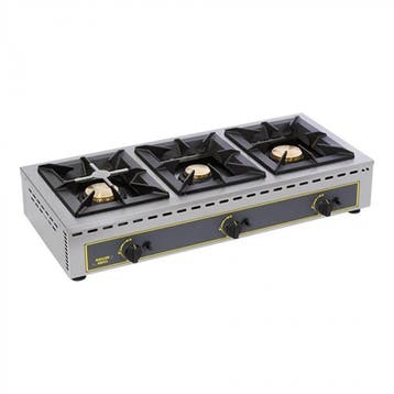 Kooktoestel | 3 zone | Gas | RVS | 20(h)x101x51 cm, Verzenden, Nieuw in verpakking