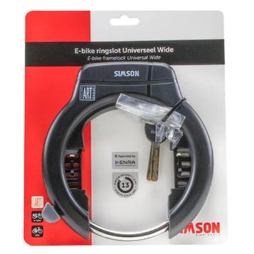 Simson Zwart ringslot Wide 80 mm ART2 met sleutel en plug..., Ophalen of Verzenden, Nieuw