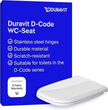 Duroplast toiletbril wit, krasbestendig - Nu met korting, Ophalen of Verzenden, Zo goed als nieuw, Rvs, Toilet