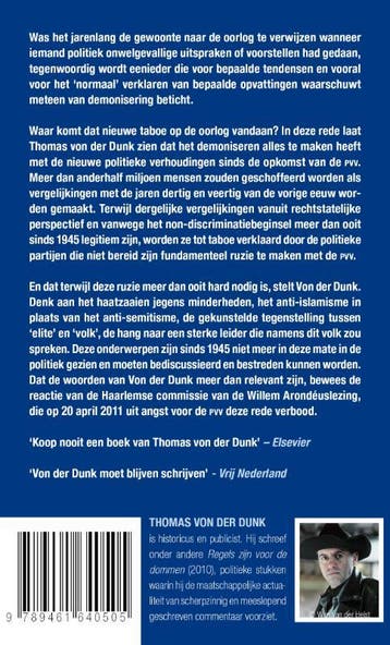 Het nieuwe taboe op de oorlog 9789461640505, Verzenden, Zo goed als nieuw, Thomas von der Dunk
