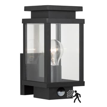Boston Muurlamp Bewegingssensor Zwart met LED, Verzenden, Nieuw