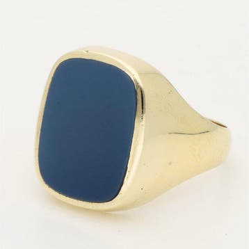 Ring - 14 karaat Geel goud - Lagensteen, Nieuw