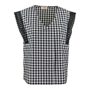 Verysimple • zwart witte top • 34 (IT40), Kleding | Dames, Tops, Verzenden, Nieuw, Maat 34 (XS) of kleiner, Verysimple