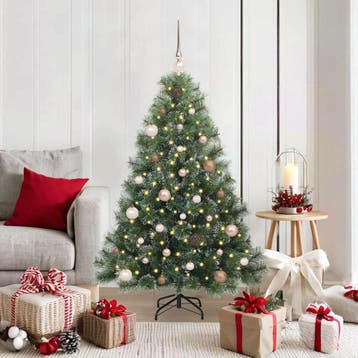 vidaXL Kunstkerstboom met 150 LED met standaard Groen 150 cm, Verzenden, Nieuw