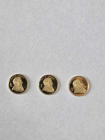 Zuid-Afrika. Krugerrand 2007, 40th Anniversary, 3 x Coins