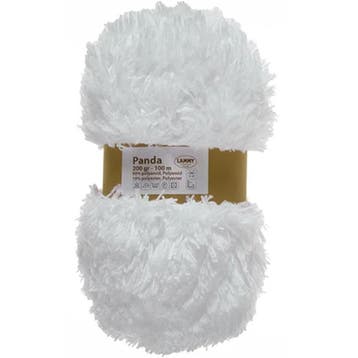 Lammy Yarns Panda - 05 Wit - 200 Gram - Bonteffect Fantasi, Ophalen of Verzenden, Nieuw