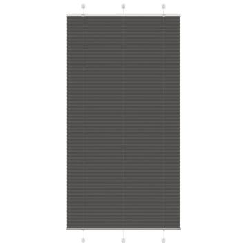 vidaXL Plissé rolgordijn 110x200cm stofbreedte 109,4cm, Verzenden, Nieuw, Zwart