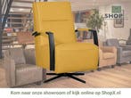 Leren draaifauteuil Award - Toledo Lemon (geel) - Stervoet, Nieuw, Ophalen of Verzenden, 50 tot 75 cm, Industrieel, Modern