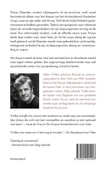 Het dispuut 9789400405448 Viktor Frölke, Verzenden, Gelezen, Viktor Frölke