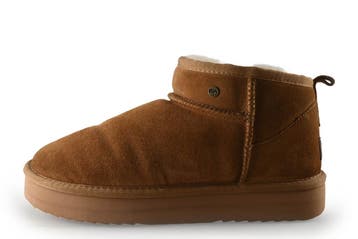 Warmbat Enkellaarzen in maat 42 Cognac, Kleding | Dames, Schoenen, Overige kleuren, Verzenden, Lage of Enkellaarzen, Zo goed als nieuw