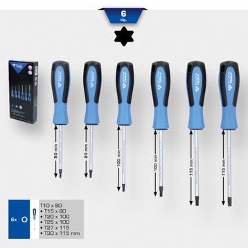 Brilliant Tools Torx Schroevendraaier Set 6-delig, Verzenden, Nieuw