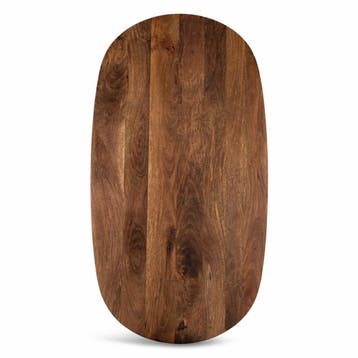 Salontafel Deens Ovaal Björn 120x70cm Mango Walnoot, Ophalen of Verzenden, Nieuw