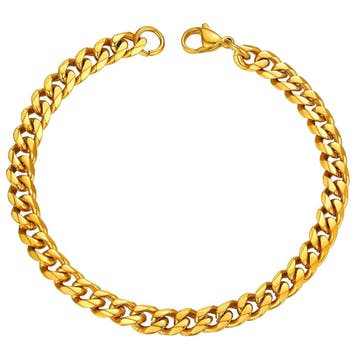 Fako Bijoux - Schakelarmband Gourmet - Cuban Link - Staal -, Sieraden, Tassen en Uiterlijk, Verzenden, Nieuw