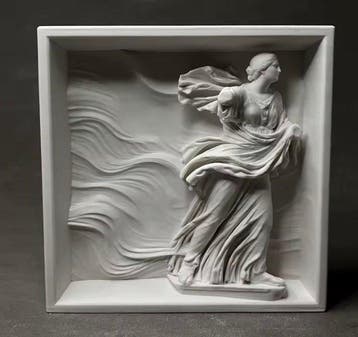 Figuur - Dea del Vento - Gips