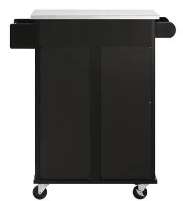 Keukentrolley met Kast, Lade & RVS Blad – 83x46x90 cm, Verzenden, Nieuw