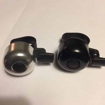 10x fietsbel. 10 kleine fietsbellen zwart grijs., Verzenden, Nieuw